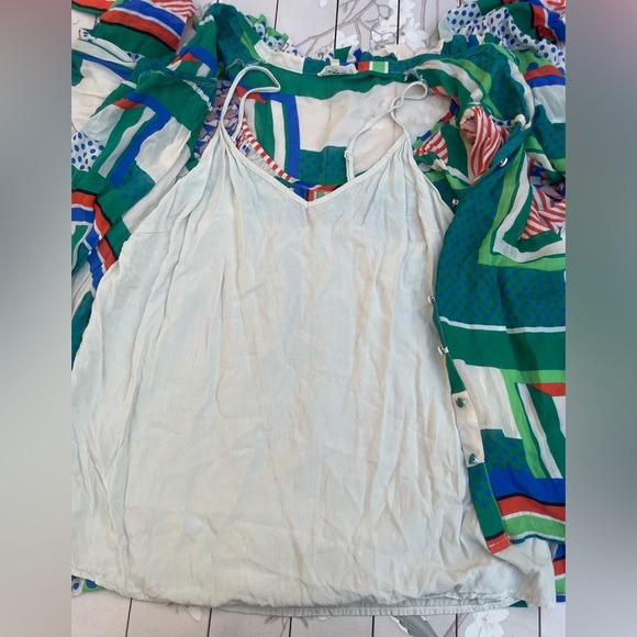 SUNCOO Multicolor Geometric Button Down Shirt - Picture 6 of 9